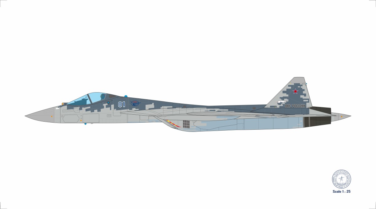 Sukhoi Su-57 "Felon" Stealth multirole fighter, RuAF